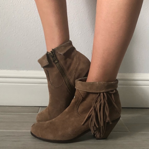 Sam Edelman Shoes - Sam Edelman Suede Fringed Booties